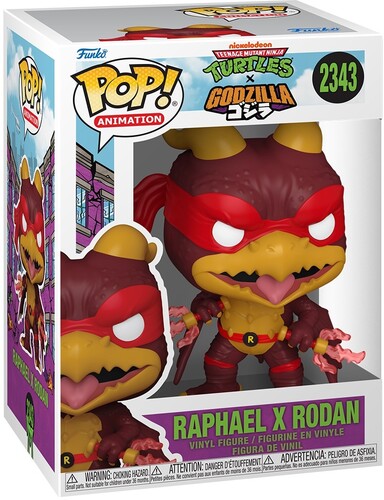 Funko POP! Animation: Godzilla x Teenage Mutant Ninja Turtles - Raphael x Rodan (TMNT) #2343