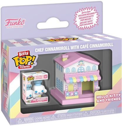 Funko Bitty POP!: Town: Sanrio - Cafe Cinnamoroll (Styles May Vary)