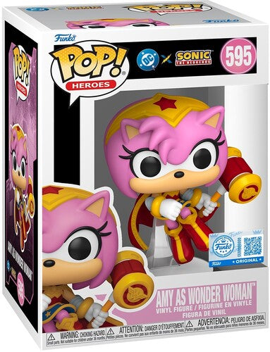Funko POP! Heroes: DC Comics x Sonic - Amy as Wonder Women #595