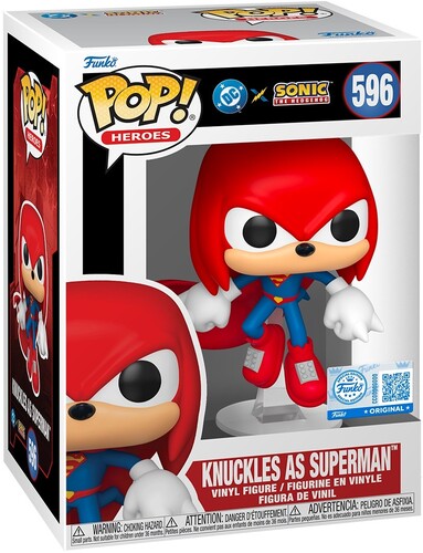 Funko POP! Heroes: DC Comics x Sonic - Knuckles as Superman #596