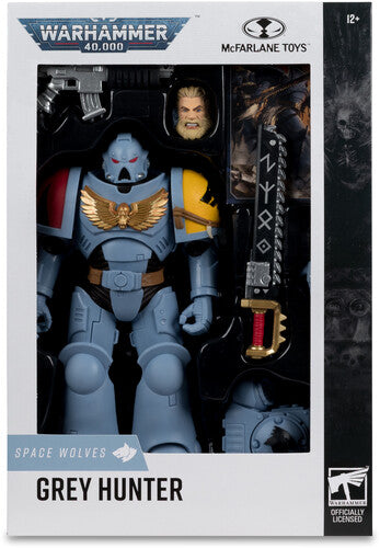 McFarlane - Warhammer 40K - Space Wolves - 7" Grey Hunter Action Figure