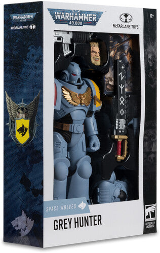McFarlane - Warhammer 40K - Space Wolves - 7" Grey Hunter Action Figure