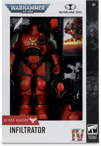 McFarlane - Warhammer 40K: Dawn of War 4 - Blood Ravens - 7" Sergeant Infiltrator (Dawn of War 4) Action Figure