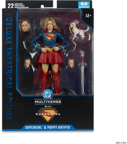 McFarlane Toys - DC Multiverse - Supergirl Movie - 7" Supergirl & Puppy Krypto Action Figure (Deluxe Theatrical Edition)