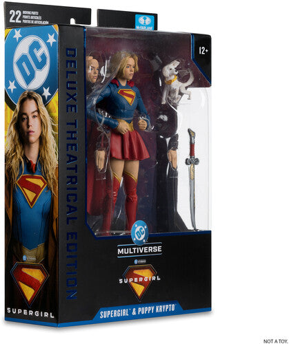McFarlane Toys - DC Multiverse - Supergirl Movie - 7" Supergirl & Puppy Krypto Action Figure (Deluxe Theatrical Edition)