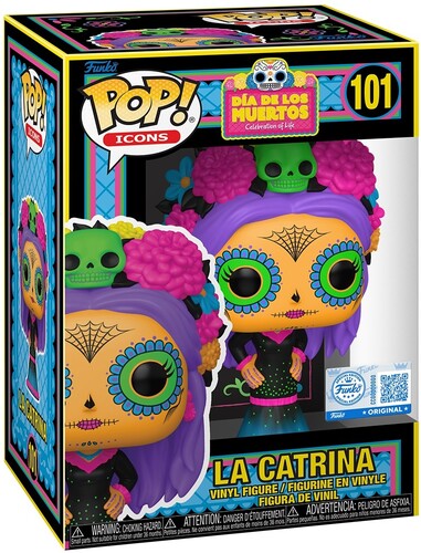 Funko POP! Icon: Dia de Los Muertos - La Catrina (Blacklight) (AE Exclusive) #101