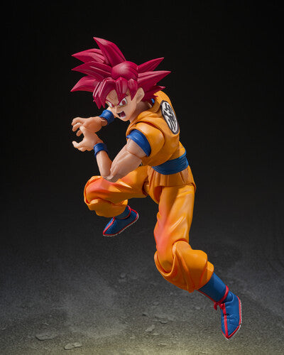 Tamashii Nations - Dragon Ball Super - S.H.Figuarts - Super Saiyan God Son Goku (God Aura) Action Figure