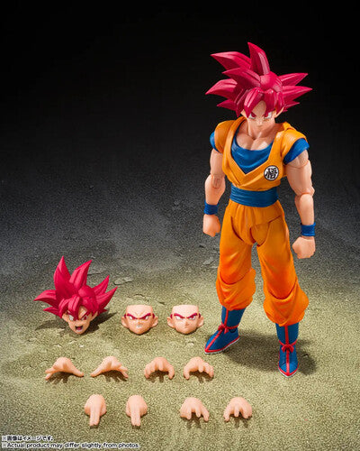 Tamashii Nations - Dragon Ball Super - S.H.Figuarts - Super Saiyan God Son Goku (God Aura) Action Figure