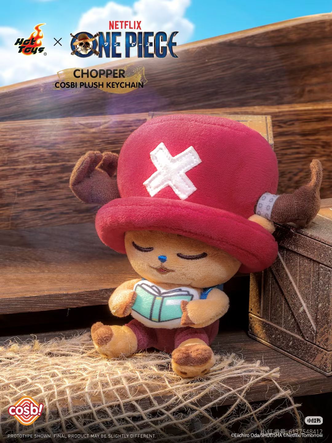Hot Toys COSBI One Piece Chopper Plush Keychain Blind Box