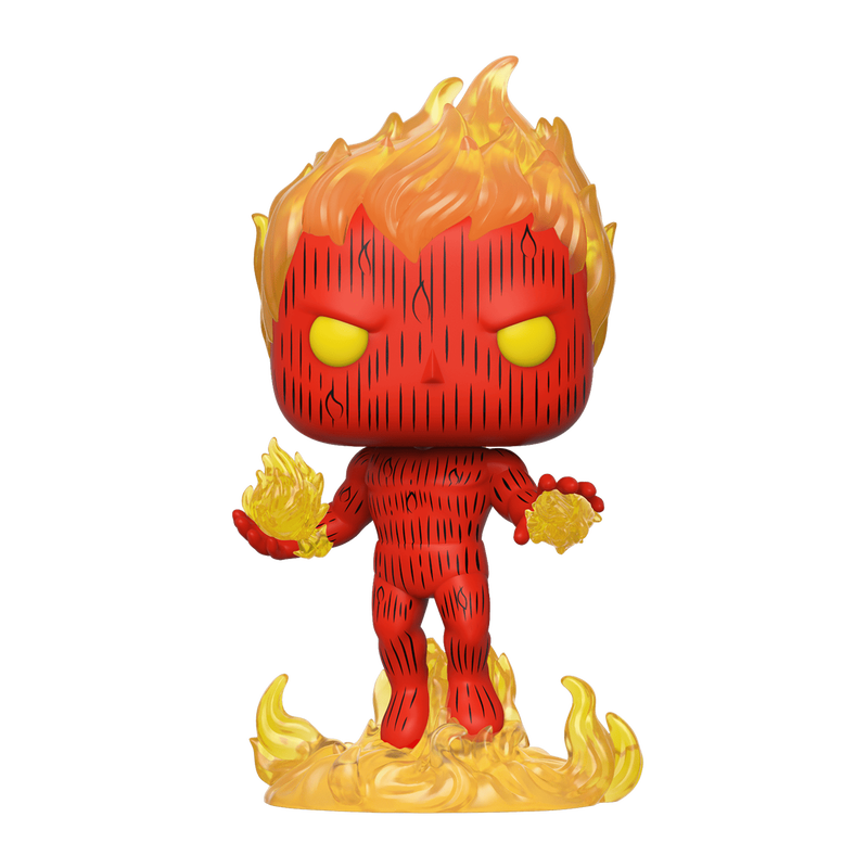 Funko Pop! Marvel: Fantastic 4: Human Torch #572 Exclusive GITD