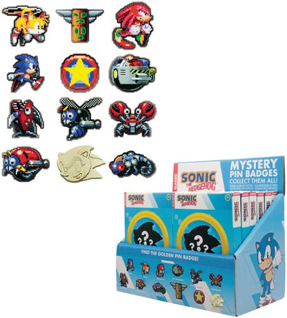 Sonic the Hedgehog - 12ct Blind Pin Badges PDQ