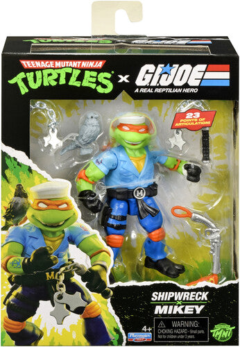 Teenage Mutant Ninja Turtles x G.I. Joe - Shipwreck x Mikey Action Figure (TMNT)