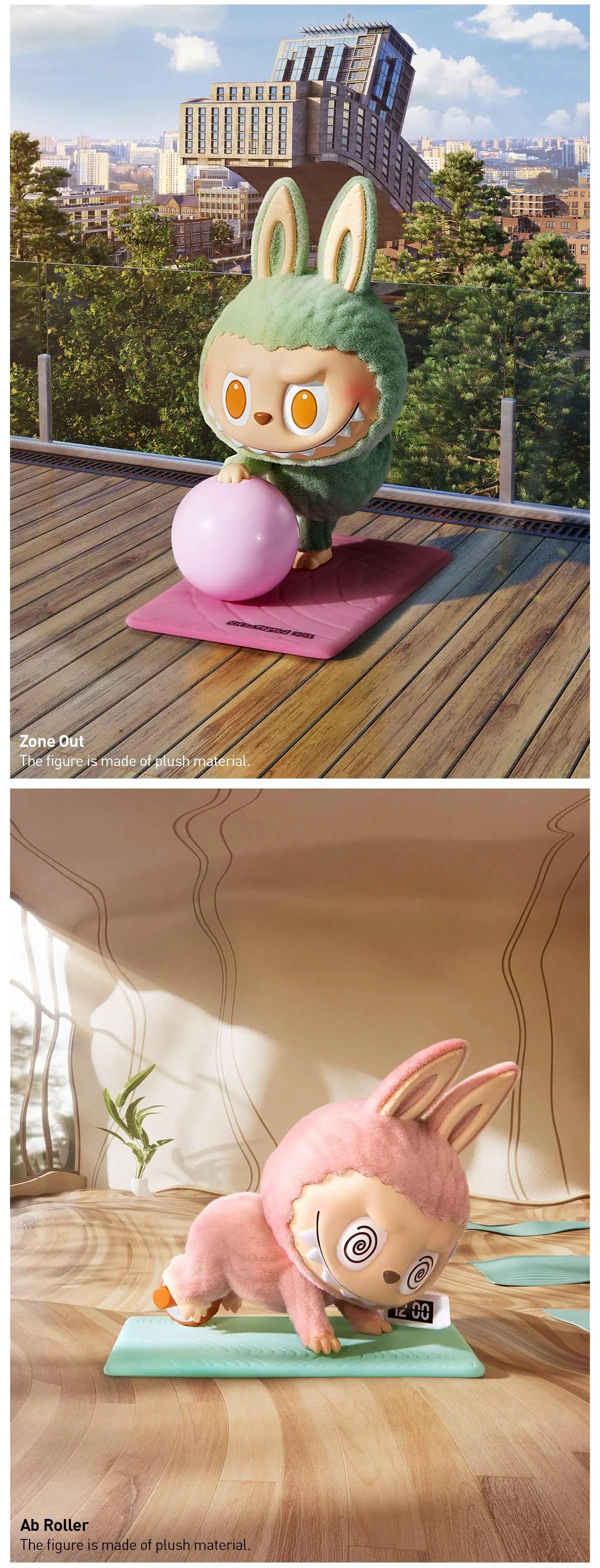 Labubu THE MONSTERS Lazy Yoga Series Figures