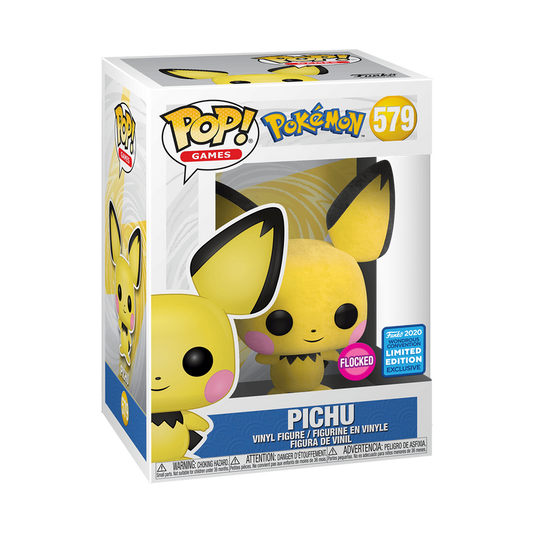 Funko Pop! Games: Pokemon Pichu #579 Flocked 2020 WC LTD Edition