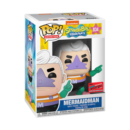 Funko Pop! Animation - SpongeBob Squarepants Mermaidman #834 - 2020 NYCC Exclusive