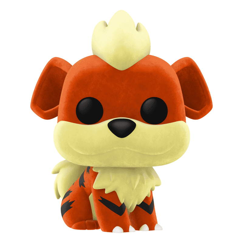 Funko Pop! Games: Pokemon - Growlithe #597 Flocked 2020 Fall Convention LTD