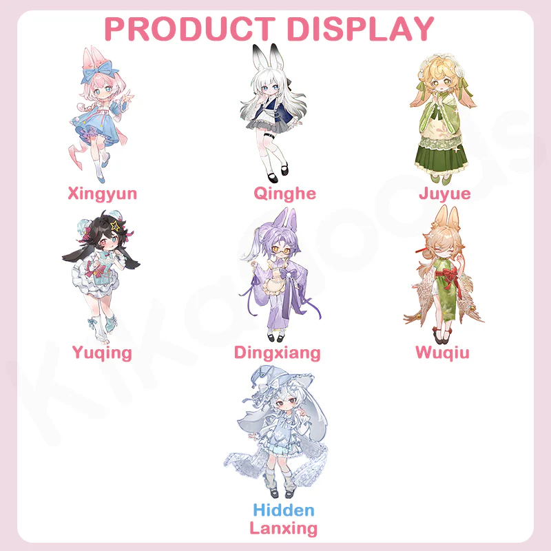 Moon Jumping Time Bunny Series 1/12 Action Figure BJD Blind Box