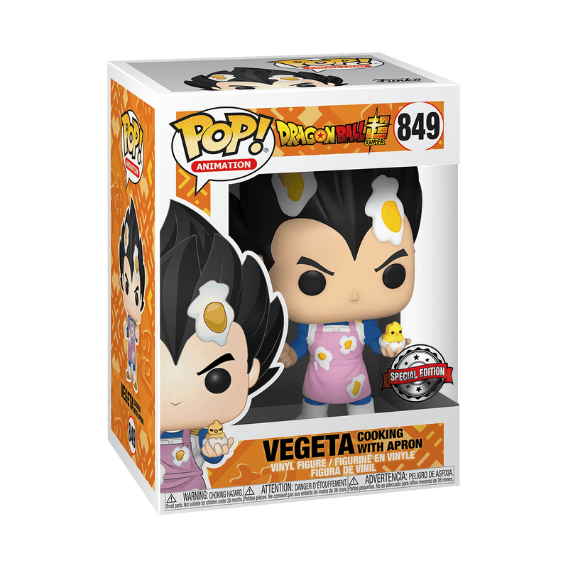 Funko Pop! Games: Animation: Dragonball Super: Vegeta Cooking with Apron #849 - Hot Topic Exclusive