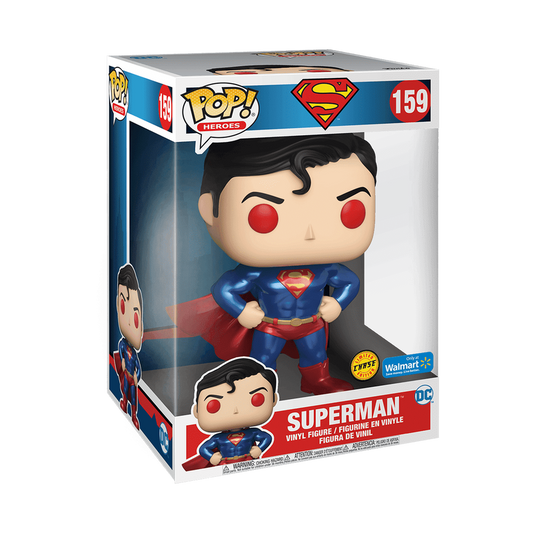 CHASE - Funko Pop! JUMBO: Heroes: Superman #159 (WALMART) - CHASE