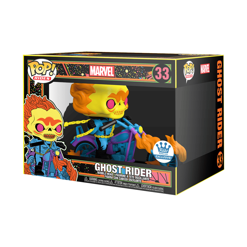 Funko Pop! Ghost Rider #33 - Black Light - Funko Exclusive