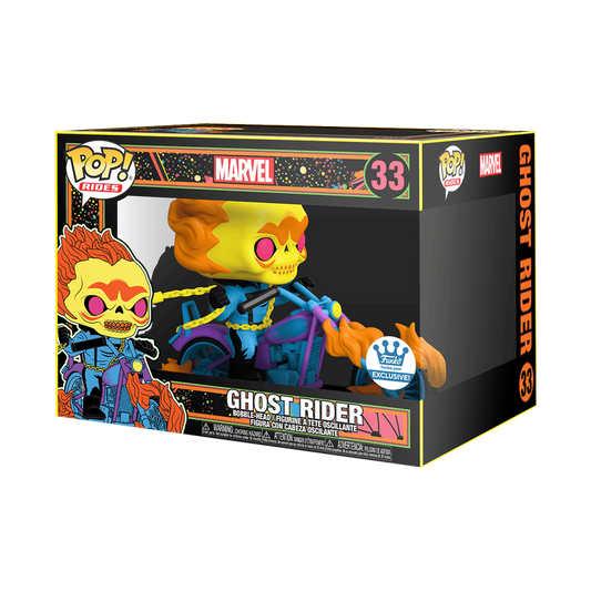 Funko Pop! Ghost Rider #33 - Black Light - Funko Exclusive