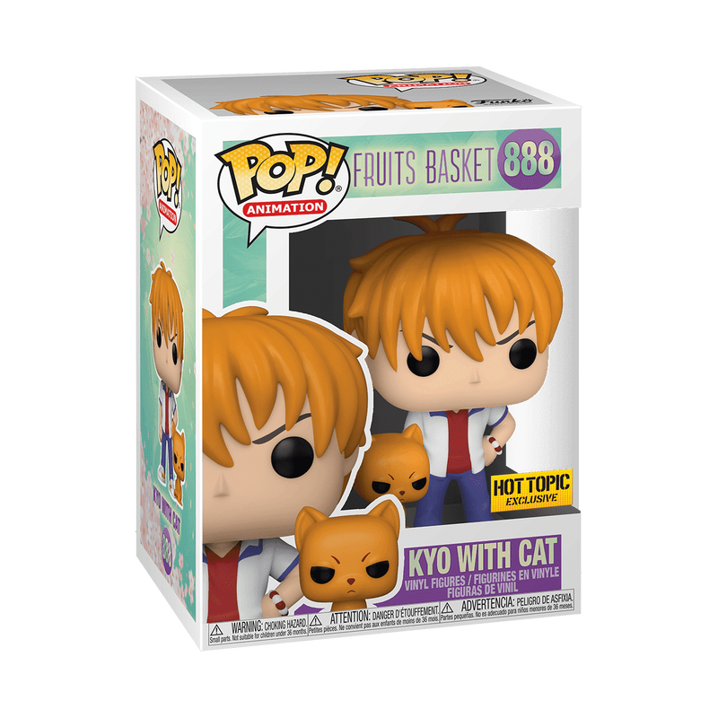 Funko Pop! Animation: Fruits Basket: Kyo with Cat #888 - Hot Topic Exclusive