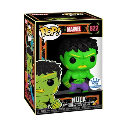 Funko Pop! Marvel: Hulk #822 (Blacklight) Funko Exclusive