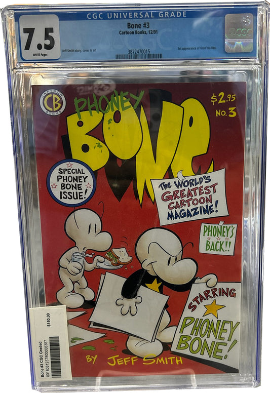 Bone #3 CGC Graded 1st Printing