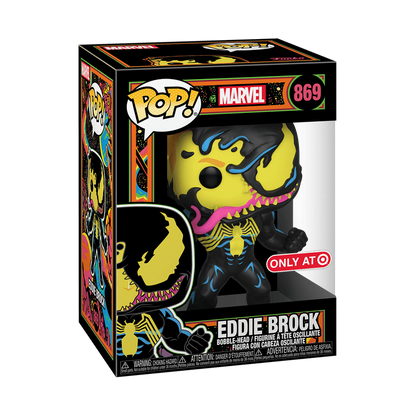 Funko Pop! Eddie Brock (Blacklight) #869 Target Exclusive
