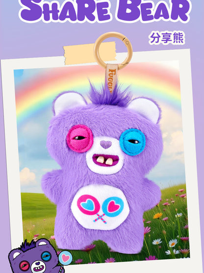 Fuggler Love Heart Bear Monster Plush Keychain Blind Box