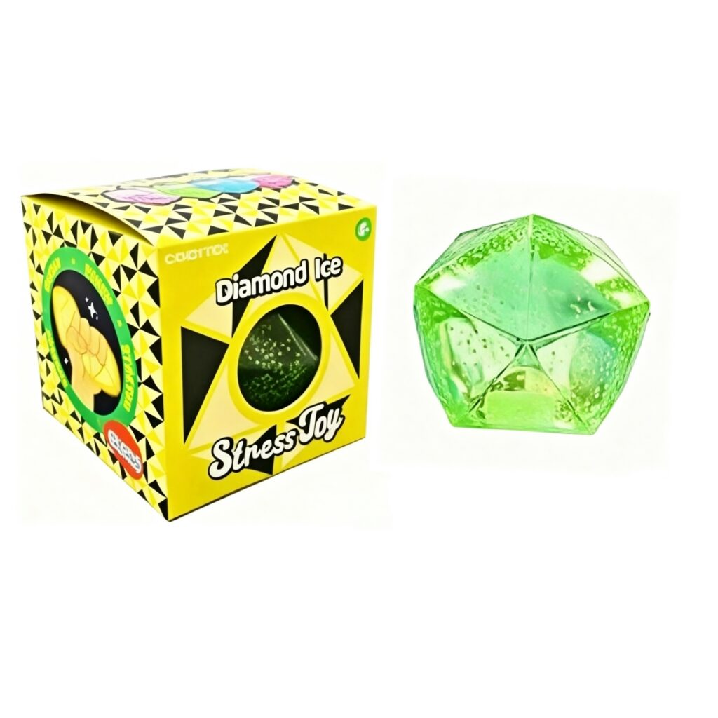 Diamond Ice Stress Relief Ball Squeeze Fidget Squishy Toy - random color