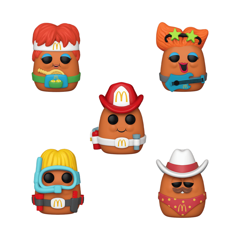 Funko Pop! 5 Pack: McDonald's McNuggets: Scuba/Tennis/Fireman/Rockstar/Cowboy - McDonalds Exclusive
