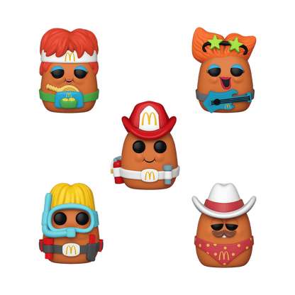Funko Pop! 5 Pack: McDonald's McNuggets: Scuba/Tennis/Fireman/Rockstar/Cowboy - McDonalds Exclusive