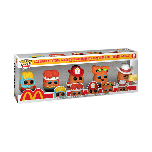 Funko Pop! 5 Pack: McDonald's McNuggets: Scuba/Tennis/Fireman/Rockstar/Cowboy - McDonalds Exclusive