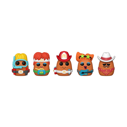 Funko Pop! 5 Pack: McDonald's McNuggets: Scuba/Tennis/Fireman/Rockstar/Cowboy - McDonalds Exclusive