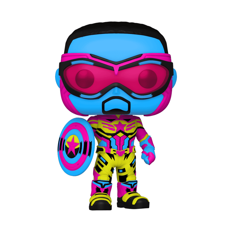 Funko PoP! Neon Falcon Captain America #987 (Blacklight)