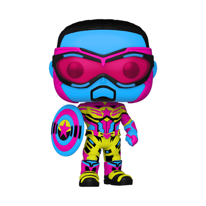 Funko PoP! Neon Falcon Captain America #987 (Blacklight)
