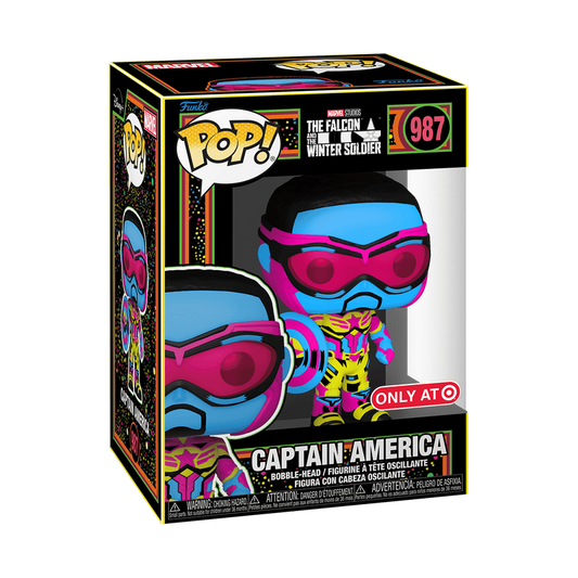 Funko PoP! Neon Falcon Captain America #987 (Blacklight)