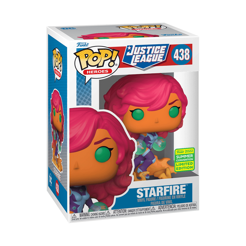Funko Pop! Heroes: Justtice League: Starfire #438 - 2022 Summer Convention Exclusive
