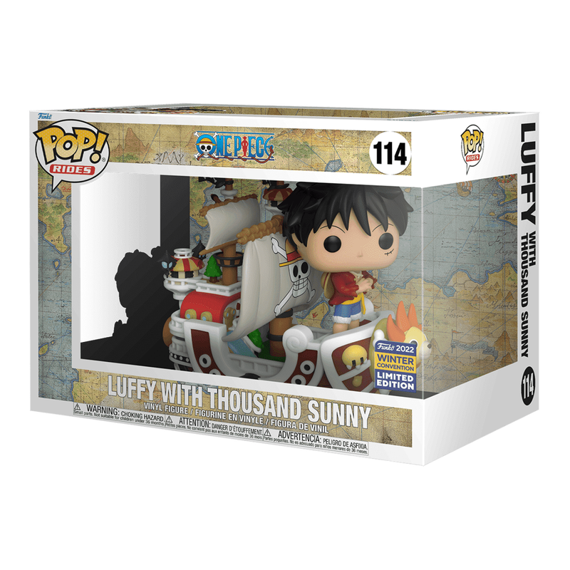 Funko Pop! Rides: One Piece: Luffy with Thousand Sunny - 2022 Winter Convention LTD