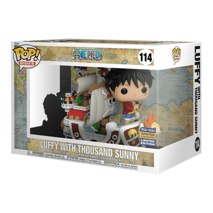 Funko Pop! Rides: One Piece: Luffy with Thousand Sunny - 2022 Winter Convention LTD