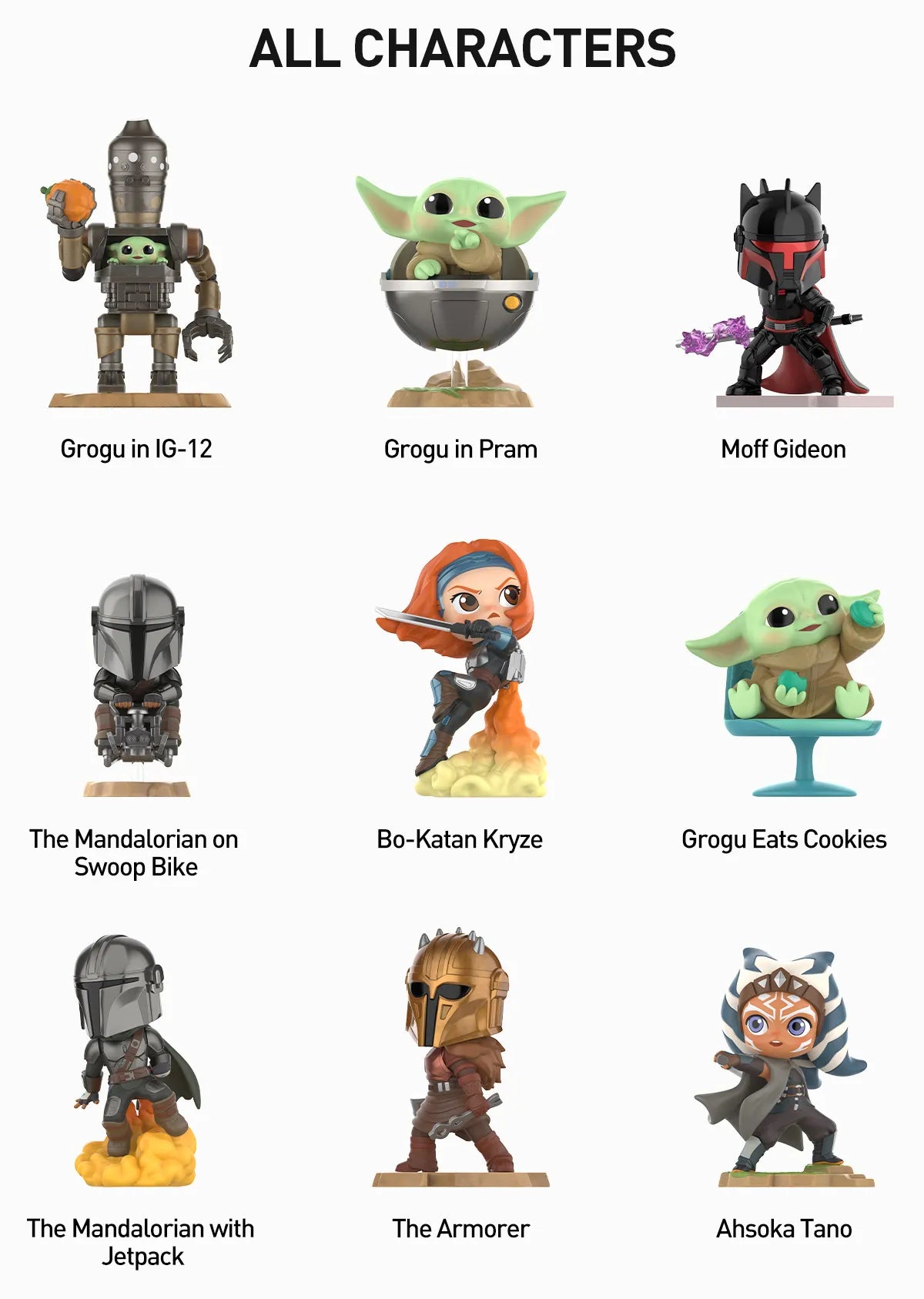 STAR WARS MANDALORIAN SERIES FIGURES