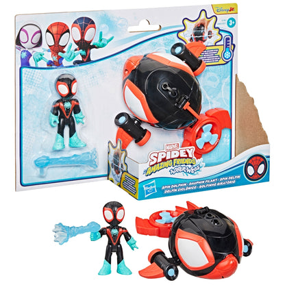 Marvel Spidey and his Amazing Friends Water-Webs Spin Dolphin Submarine