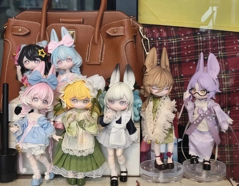 Moon Jumping Time Bunny Series 1/12 Action Figure BJD Blind Box