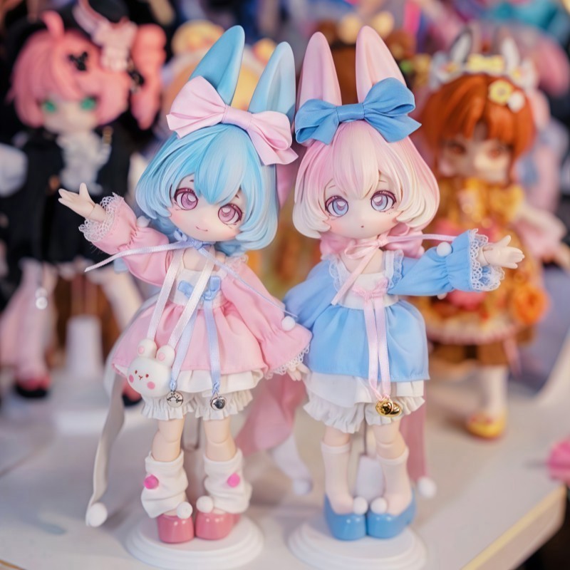 Moon Jumping Time Bunny Series 1/12 Action Figure BJD Blind Box