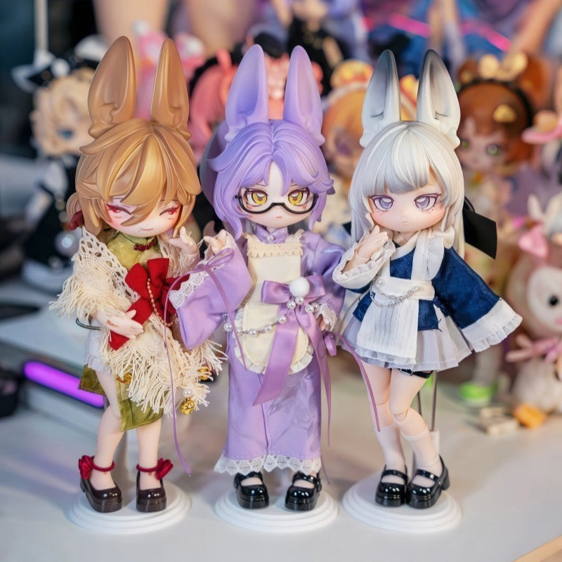Moon Jumping Time Bunny Series 1/12 Action Figure BJD Blind Box