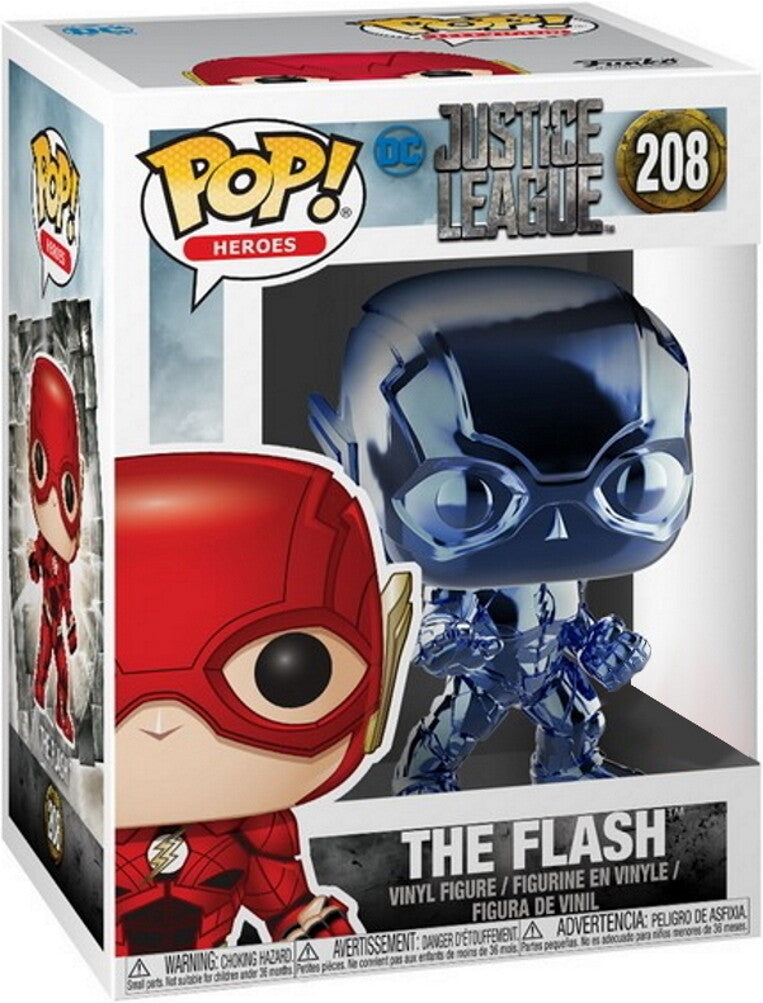Funko Pop! Heroes: Justice League: The Flash #208 Chrome
