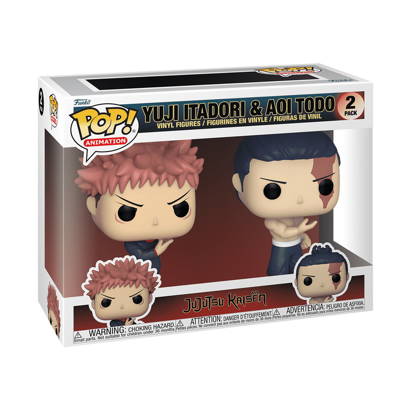Funko Pop! Animation: Jujutsu Kaisen: Yuji Itadori & Aio Todo - 2-Pack