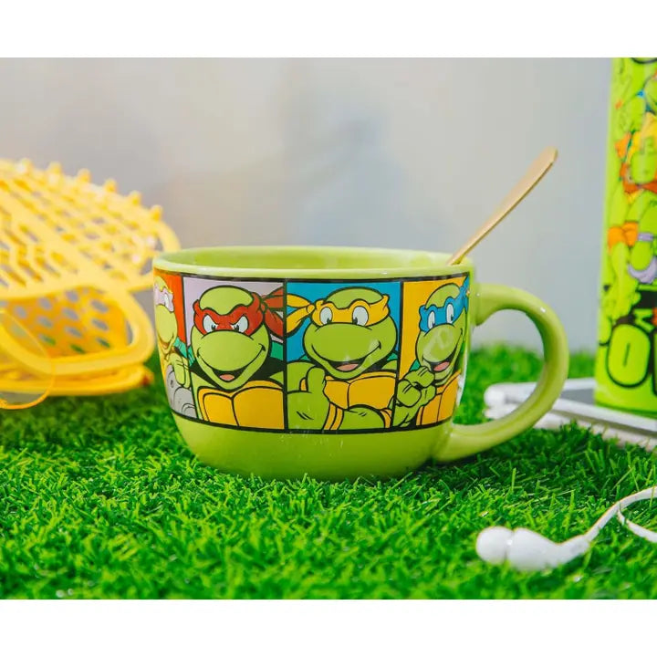 Tmnt Characters Grid 24oz Ceramic Soup Mug