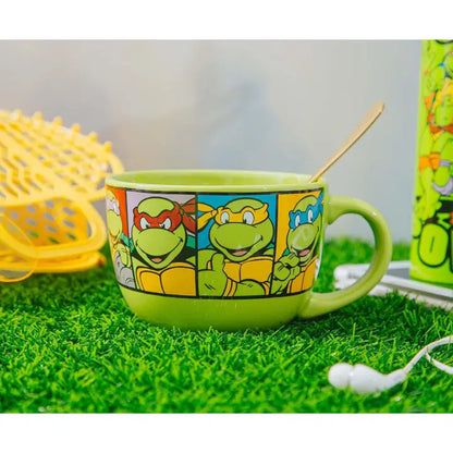 Tmnt Characters Grid 24oz Ceramic Soup Mug